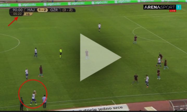 TAKIEGO GOLA stracił Hajduk w 96 minucie w el. LE! [VIDEO]